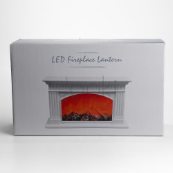 Камин декоративный с LED-подсветкой 35*11.5*21 см, белый Yiwu 2026-CR-3-2 Твой стильный выбор 