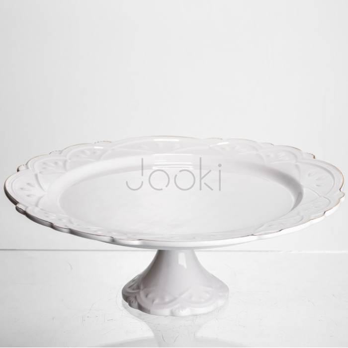 Тортовница фарфоровая Pearl 30,5 см Yiwu 120-YH-HG043 Надежный выбор Jooki