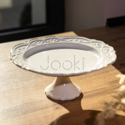 Тортовница фарфоровая Pearl 30,5 см Yiwu 120-YH-HG043 Надежный выбор Jooki