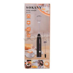 Капучинатор Sokany SK-1772 аккумуляторный черный Твой стильный выбор 