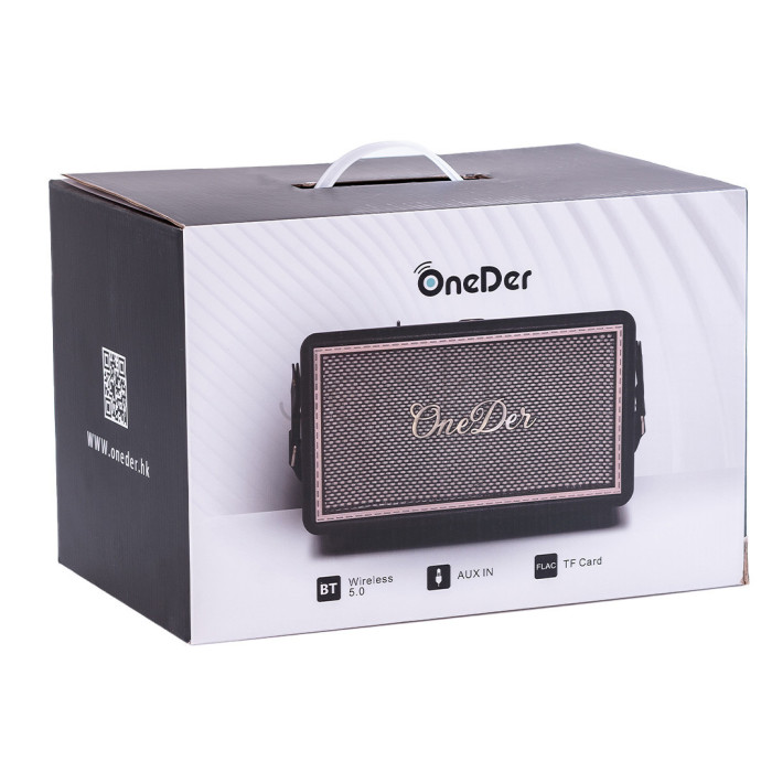 Портативная мини-колонка OneDer D6 коричневая  Jooki