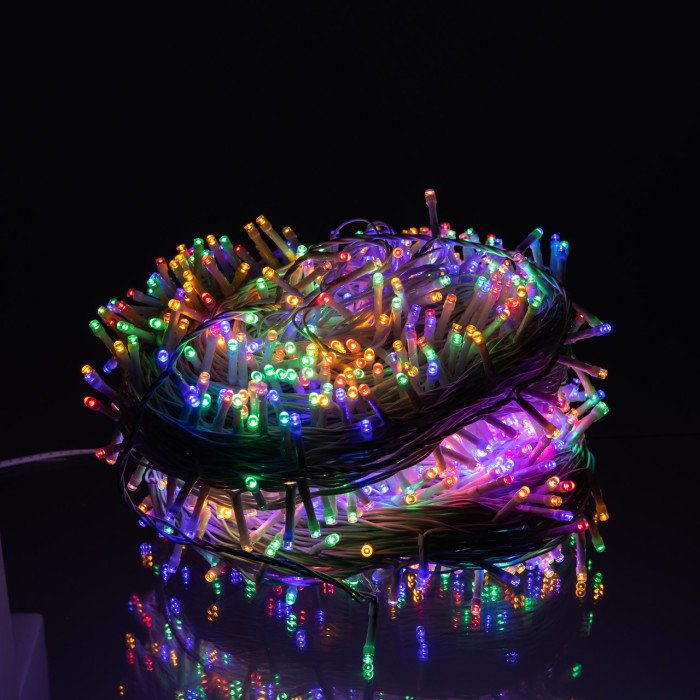 Гирлянда Рождественская фея уличная 100 м 1000 LED белый провод Мультиколор CF1000L100MWML  Jooki 