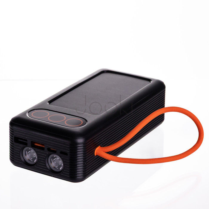 Повербанк зі швидким заряджанням та 3 шнурами 30000 mAh портативний зарядний пристрій powerbank заряджання для телефона HP-N56 Продумано до деталей 