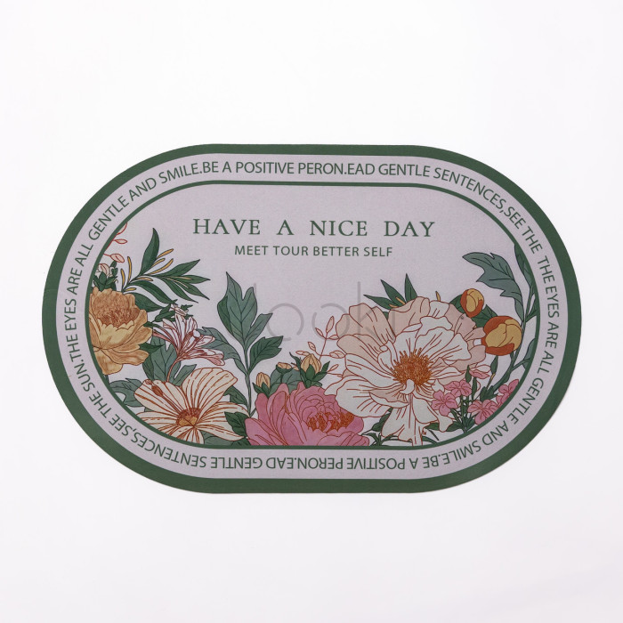 Диатомитовый овальный коврик для дома Have A Nice Day 38×58 (см) влаговпитывающий коврик для кухни ванны и туалета HP-42-59  Всегда под рукой 