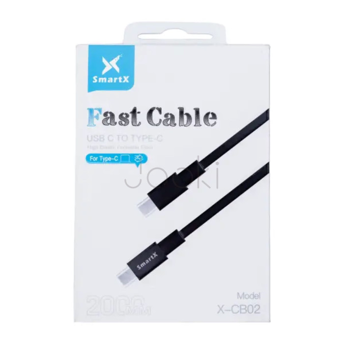 Кабель для зарядки USB-С шнур 2м черный Проверенное качество Jooki