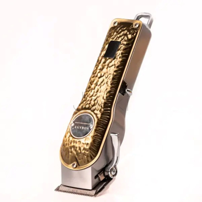 Машинка для стрижки Sokany SK-LF-9976 аккумуляторная с 4 насадками и USB золото Проверенное качество Jooki