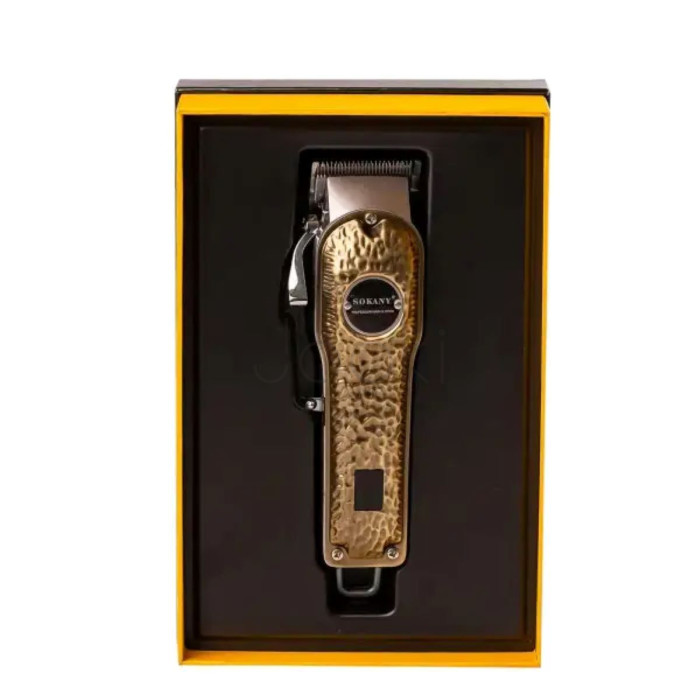 Машинка для стрижки Sokany SK-LF-9976 аккумуляторная с 4 насадками и USB золото Проверенное качество Jooki