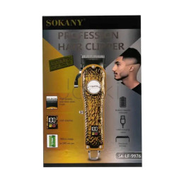 Машинка для стрижки Sokany SK-LF-9976 аккумуляторная с 4 насадками и USB золото Проверенное качество Jooki