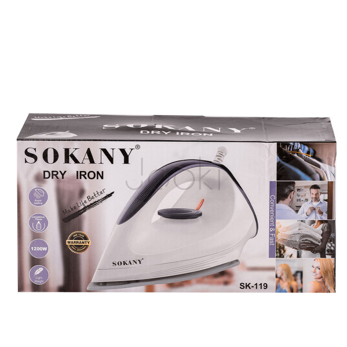 Утюг паровой Sokany с керамической подошвой Твой стильный выбор 