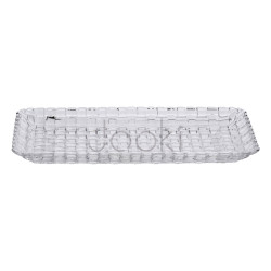 Блюдо для закусок стеклянное 25*12,5*1,5 см прямоугольное