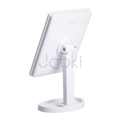 Зеркало настольное с LED подсветкой косметическое для макияжа на ножке гибкое USB зеркало на подставке красивое Белое Надійний вибір Jooki