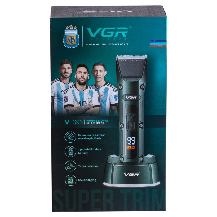 Машинка для стрижки профессиональная с 4 насадками VGR V-696  Jooki