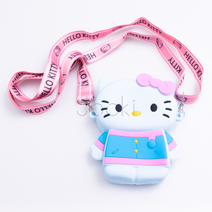 Детская силиконовая сумочка Hello Kitty 13*10*3 см HP-55-1BL  Jooki
