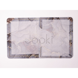 Набор ковриков для ванной и туалета Grey Marble 50*80 / 40*50 см Yiwu HP-42-178 Проверенное качество Jooki