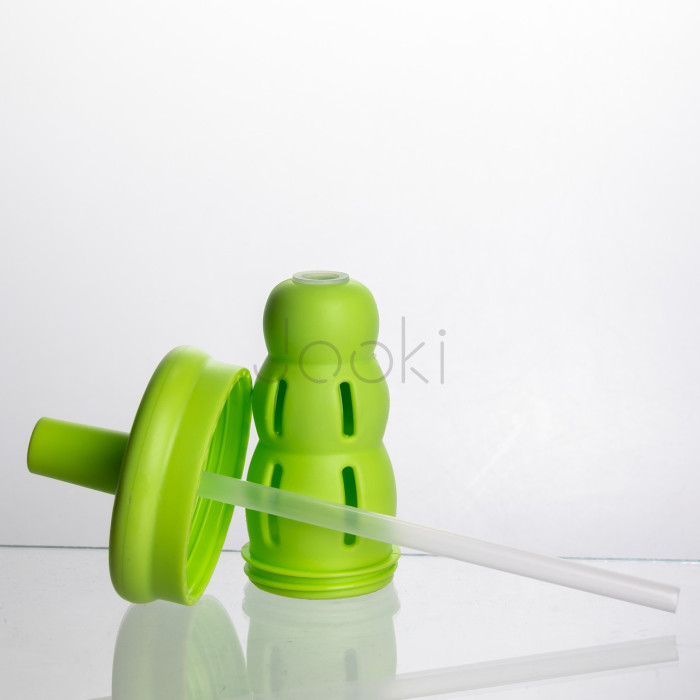 Бутылка для воды стеклянная Apple с ситечком 1,1 л, зеленый Yiwu HP-GM-29  Jooki