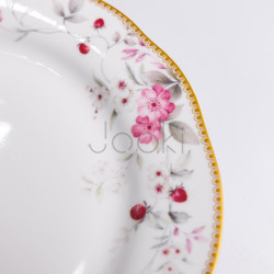 Столовый сервиз на 6 персон фарфоровый Strawberries 24 предмети Yiwu HP-7-716  Jooki 