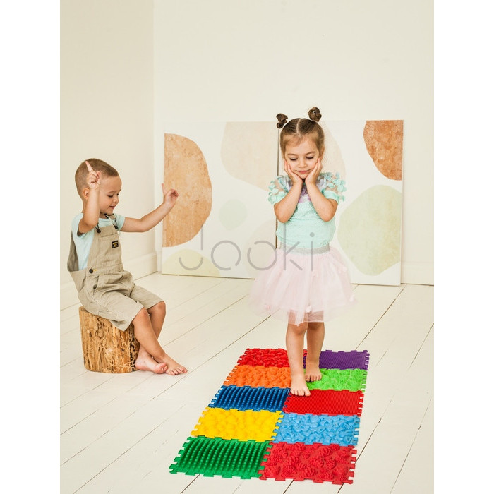 Ортопедичнийк масажний килимок "Мега Мікс" 18 елементів