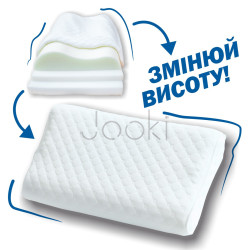 Трехслойная ортопедическая подушка с эффектом памяти 