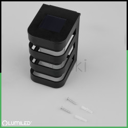Сонячний настінний LED-світильник Lumiled серії Camila з датчиком сутінків — тепле світло 3000 K, IP44, автономний