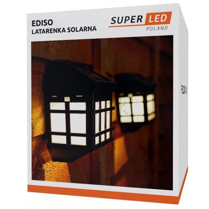 Комплект ламп сонячна настінна LED з датчиком освітлення, SuperLED, 2шт