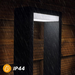 Садовый светильник-столбик Lumiled Hosta металлический — встроенный LED модуль 10W, 4000K, от сети, современный дизайн