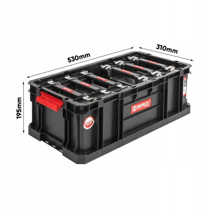 Ящик для инструмента QBRICK SYSTEM TWO BOX 200 + 6 органайзеров Multi 11″