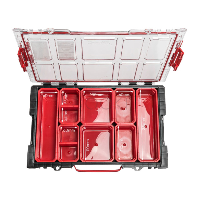 Органайзер для інструментів QBRICK SYSTEM PRO ORGANIZER 100 з контейнерами, 450×293×80 мм