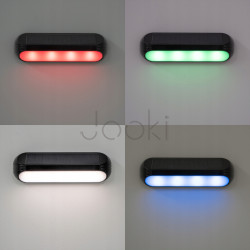 Солнечный фасадный RGBW светильник Lumiled Keos — уличный садовый настенный светодиодный светильник, 2 режима, IP65