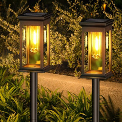 Лампа солнечная садовая LED на ножке для освещения троп, SuperLED, набор 6шт