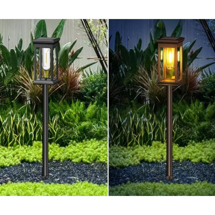 Лампа солнечная садовая LED на ножке для освещения троп, SuperLED, набор 6шт