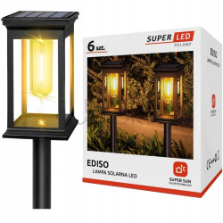 Лампа солнечная садовая LED на ножке для освещения троп, SuperLED, набор 6шт