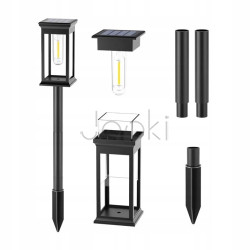 Лампа солнечная садовая LED на ножке для освещения троп, SuperLED, набор 6шт