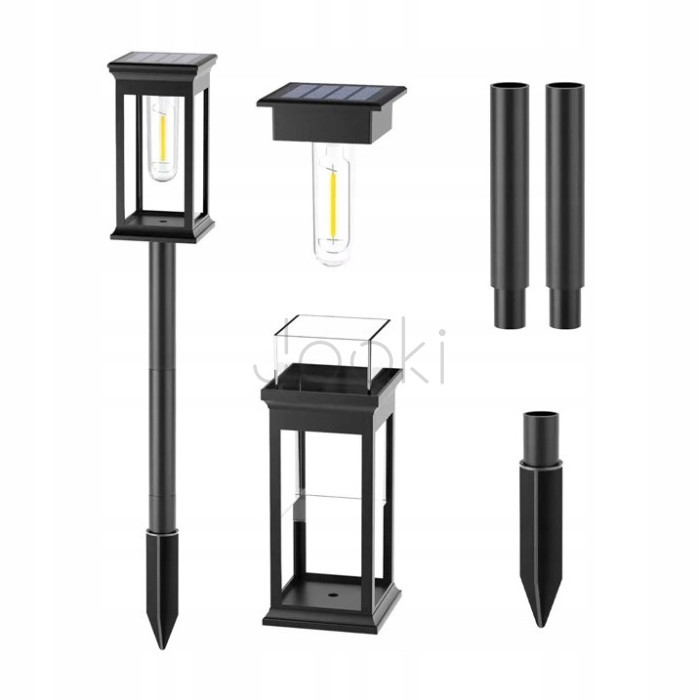 Лампа солнечная садовая LED на ножке для освещения троп, SuperLED, набор 6шт
