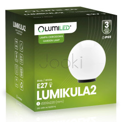 Садовый стеклянный светильник-шар Lumiled Lumikula2 20 см E27 IP65 — от сети, защищенный от воды и пыли