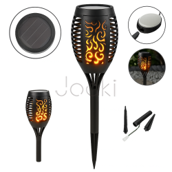 Сонячна садова LED лампа факел 8шт Flami SuperLED з ефектом полум’я