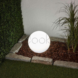 Набор садовых LED-шаров 15см на солнечной батарее 4шт — Lumiled Atris, холодный свет 6500K, IP44