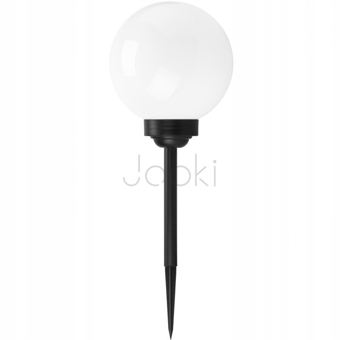Садова LED‑куля 20 см на сонячній батареї — Lumiled Atris, холодне світло 6500 K, IP44