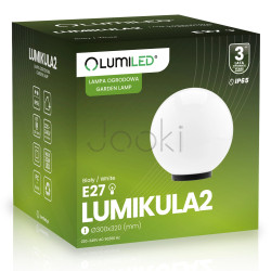 Садовый стеклянный светильник-шар Lumiled Lumikula2 30 см E27 IP65 — от сети, защищенный от воды и пыли