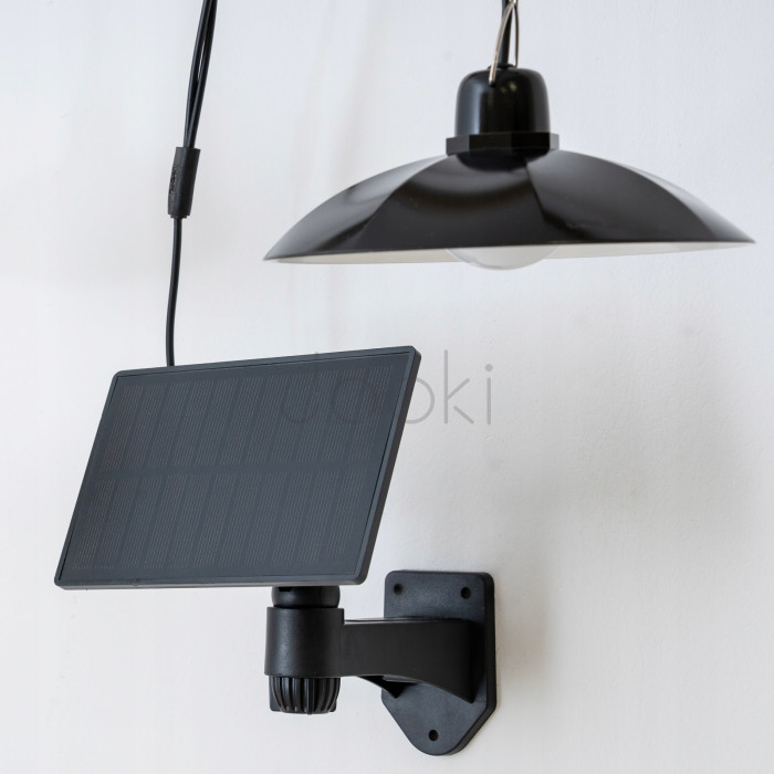 Солнечная подвесная LED-люстра для сада – светильник Lumiled Helia, нейтральный белый свет 4000K, пульт, датчик сумерек, IP44