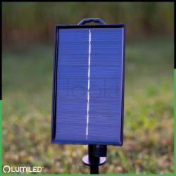 Сонячна садова LED гірлянда Lumiled CALLIS2 15,55 м, 30 лампочок-кульок, з пультом ДК, зарядка USB-C, тепле світло 2700K, IP44