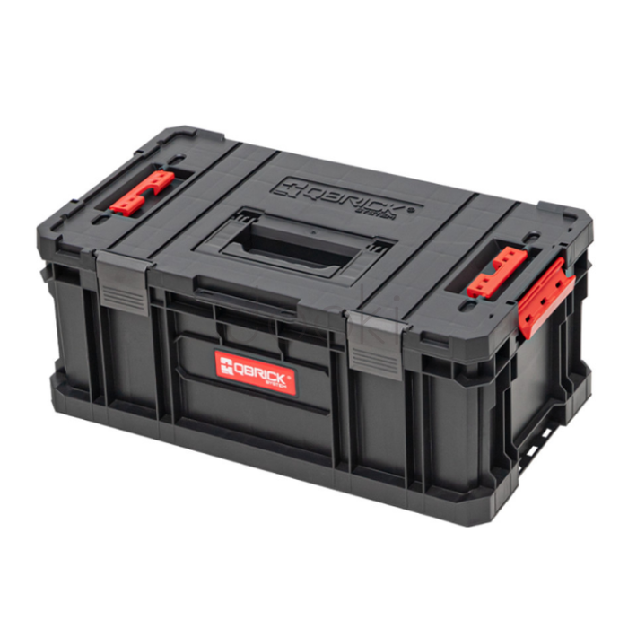Набір ящиків для інструментів Qbrick System TWO Set Alu Vario — 3в1: візок + ящик + органайзер, металеві замки, модульна система