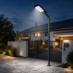 Уличный LED-светильник на солнечной батарее MasterLED REX 300W, с пультом и датчиком движения, IP65, 3 цвета света