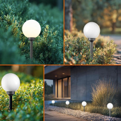 Світильник садовий на сонячній батареї, LED куля 10 см, SmartLED, 6шт
