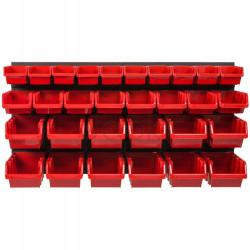 Настінна панель з лотками контейнерами Kistenberg 78х39см 30 контейнерів