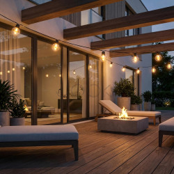 Солнечная садовая LED гирлянда Lumiled GLADI CONTROL 13,64м, 40 фонариков, с пультом ДУ, зарядка USB-C, теплый свет 3000K, IP44