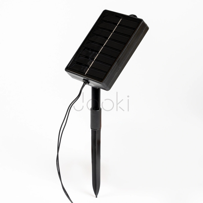 Солнечная садовая LED гирлянда Lumiled GLADI CONTROL 13,64м, 40 фонариков, с пультом ДУ, зарядка USB-C, теплый свет 3000K, IP44