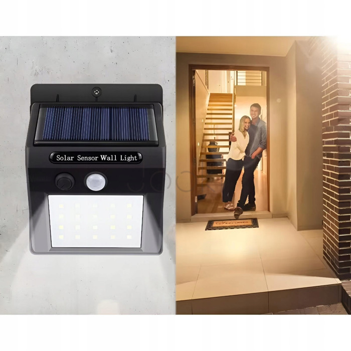 Набор из 4 настенных светильников Lumiled серии HARIO — автономные, холодный свет 6500K, датчики движения + тьмы