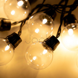 Садовая солнечная LED гирлянда Lumiled GLADI 3, 50 лампочек, 16,7м, теплый свет 3000K, IP44