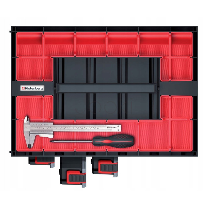 Органайзер-кейс Kistenberg TAGER CASE KTC30256B — 415x290x295 мм 5 модулів, ударостійкий полімер