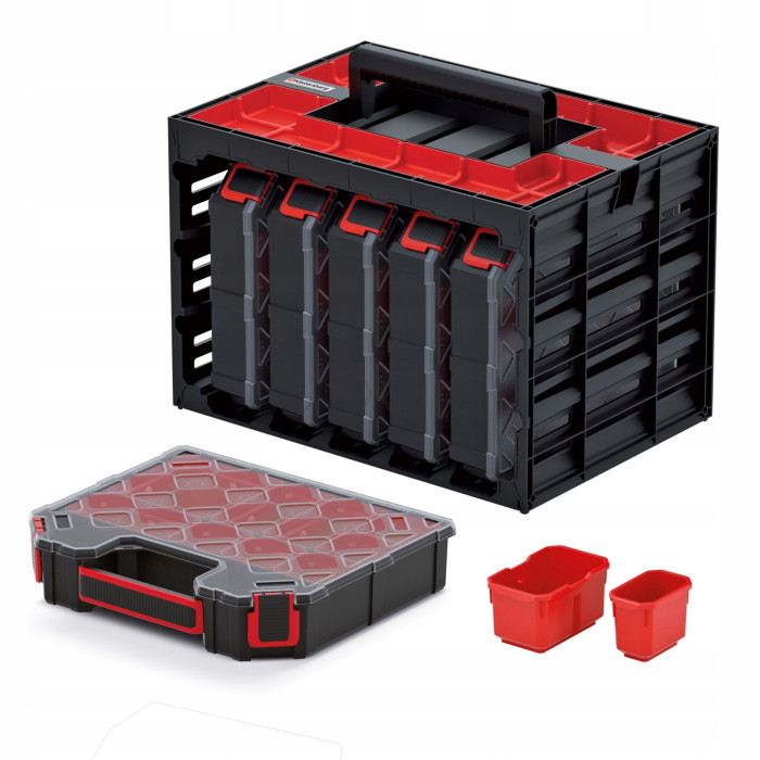 Органайзер-кейс Kistenberg TAGER CASE KTC30256B — 415x290x295 мм 5 модулів, ударостійкий полімер